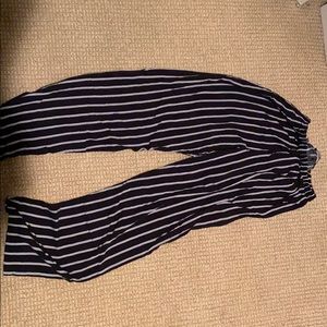 Striped flow pants